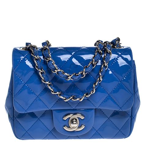 blue classic chanel bag